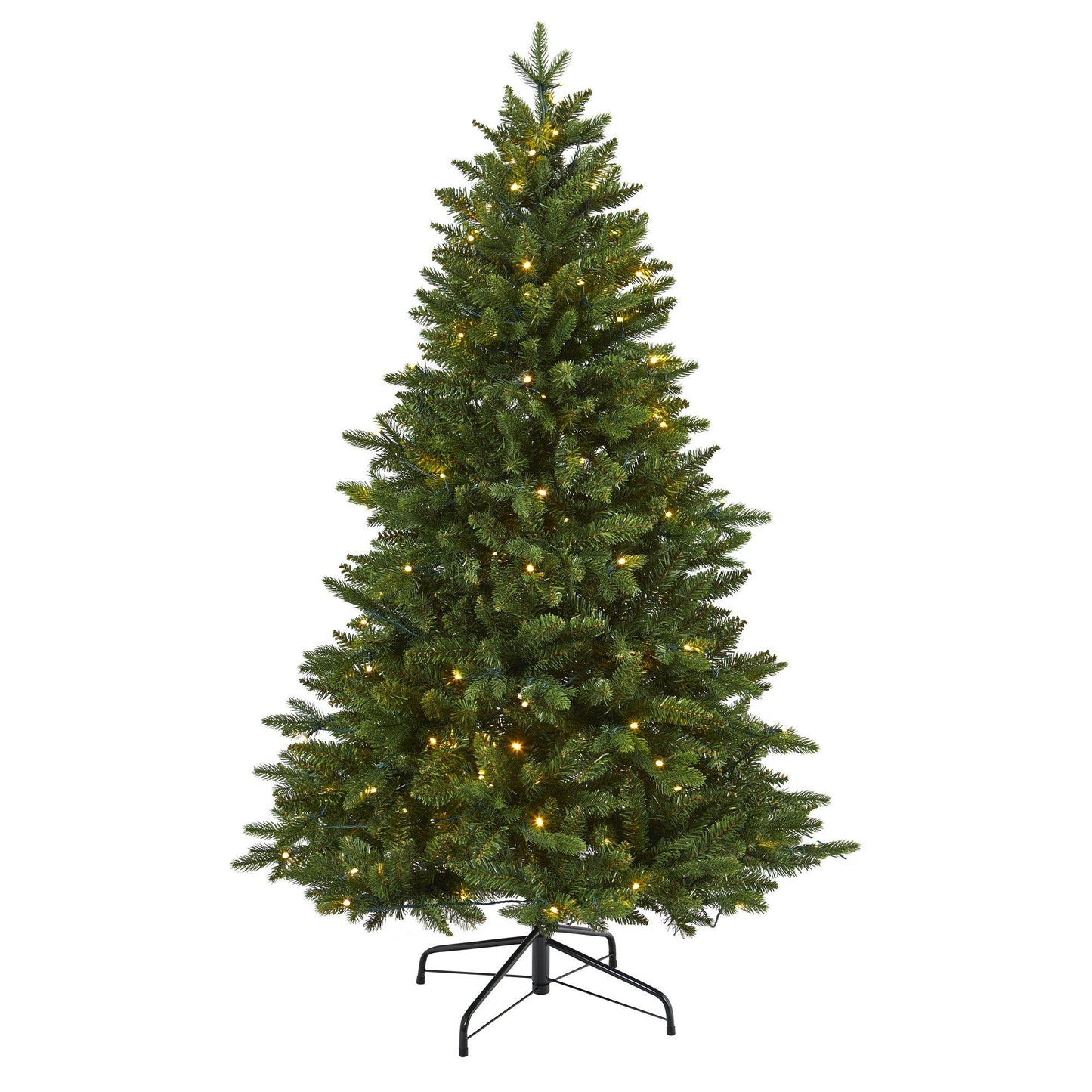 5' New Hampshire Fir artificial Christmas tree with 150 LED lights Nearly Natural tree on Tampa Home & Garden Store