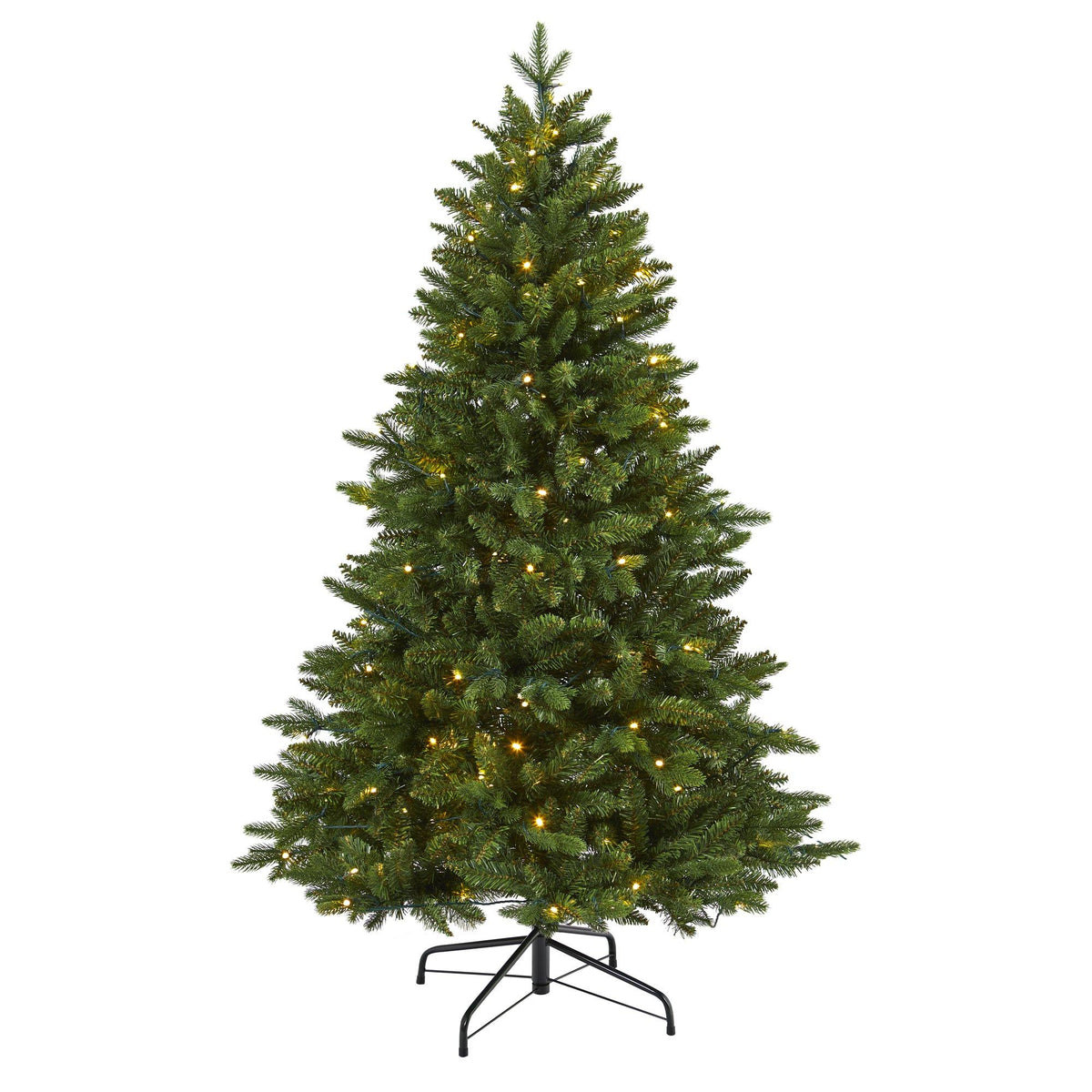 5' New Hampshire Fir artificial Christmas tree with 150 LED lights Nearly Natural tree on Tampa Home & Garden Store