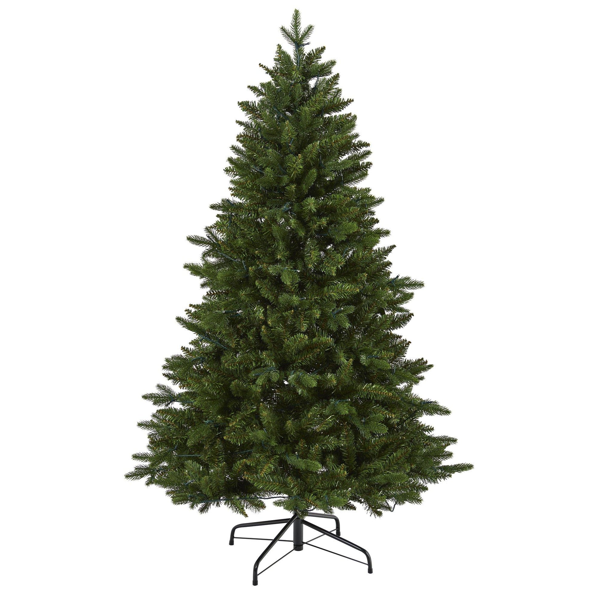 5' New Hampshire Fir artificial Christmas tree with 150 LED lights Nearly Natural on Tampa Home & Garden Store