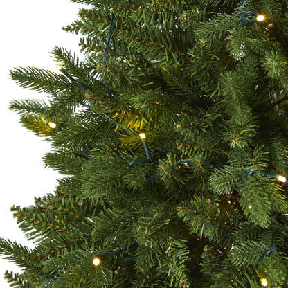 5' New Hampshire Fir artificial Christmas tree with 150 LED lights green needles Nearly Natural on Tampa Home & Garden Store