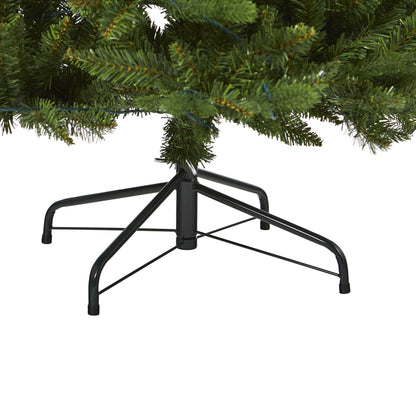 5' New Hampshire Fir artificial Christmas tree with 150 LEDs by Nearly Natural black stand on Tampa Home & Garden Store