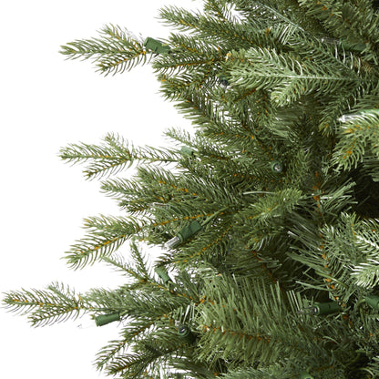 Nearly Natural 5' New Hampshire Spruce artificial Christmas tree with 300 warm white lights on Tampa Home & Garden Store