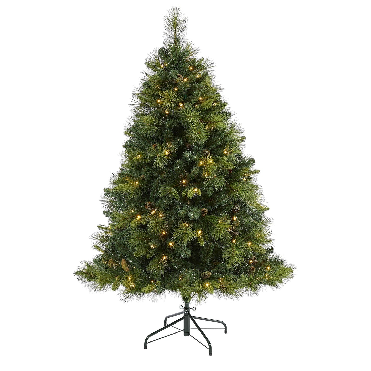 Nearly Natural 5 ft NC Mixed Pine artificial Christmas tree with 200 warm white LEDs on Tampa Home & Garden Store
