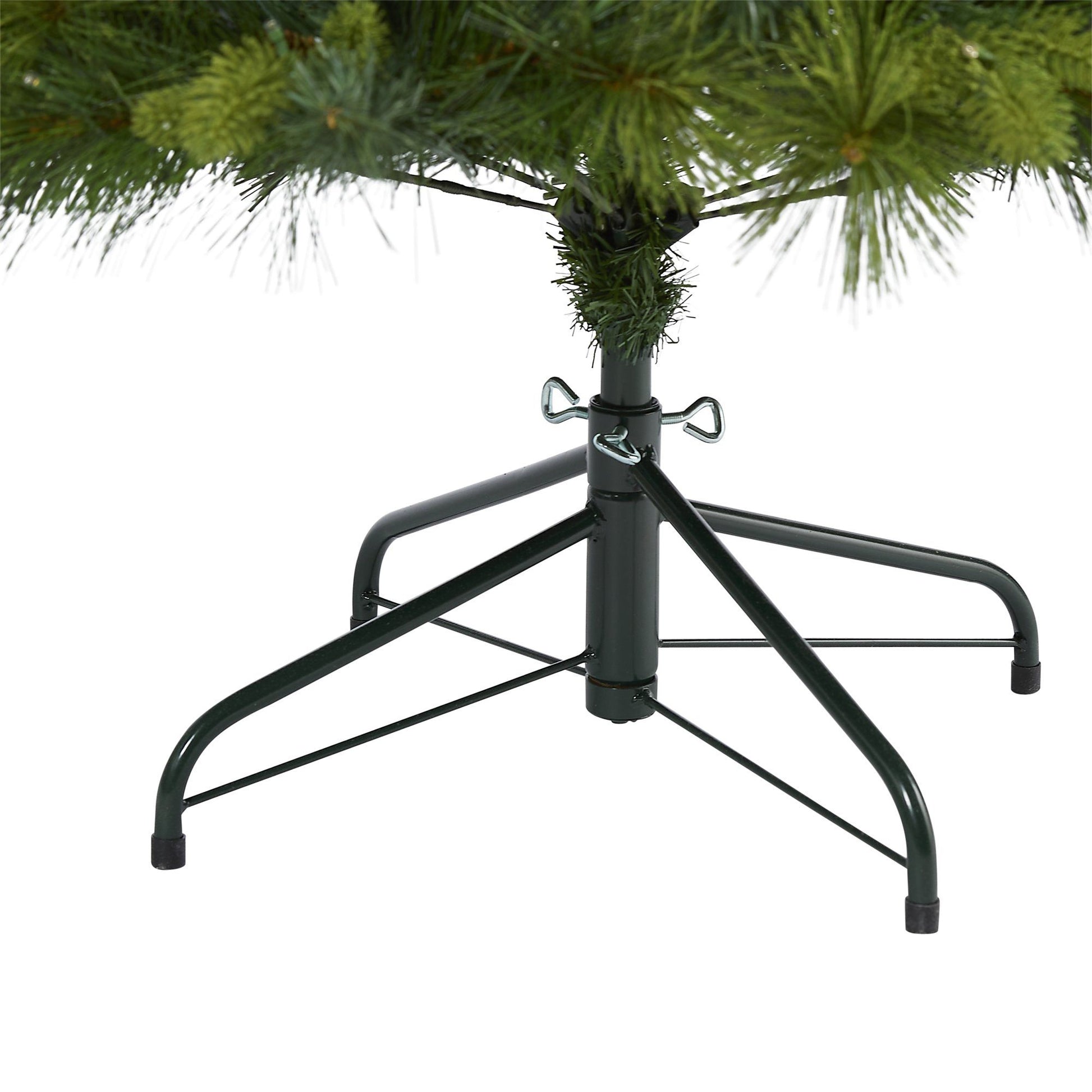 5’ North Carolina Mixed Pine Christmas Tree on metal stand with bendable branches Nearly Natural on Tampa Home & Garden Store