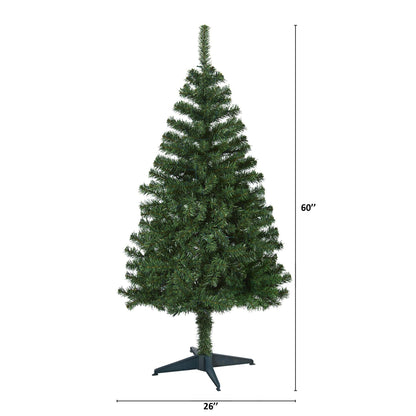 5' Northern Tip Pine artificial Christmas Tree Nearly Natural with dense green needles on Tampa Home & Garden Store