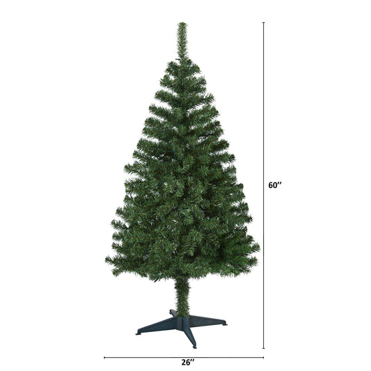 5' Northern Tip Pine artificial Christmas Tree Nearly Natural with dense green needles on Tampa Home & Garden Store