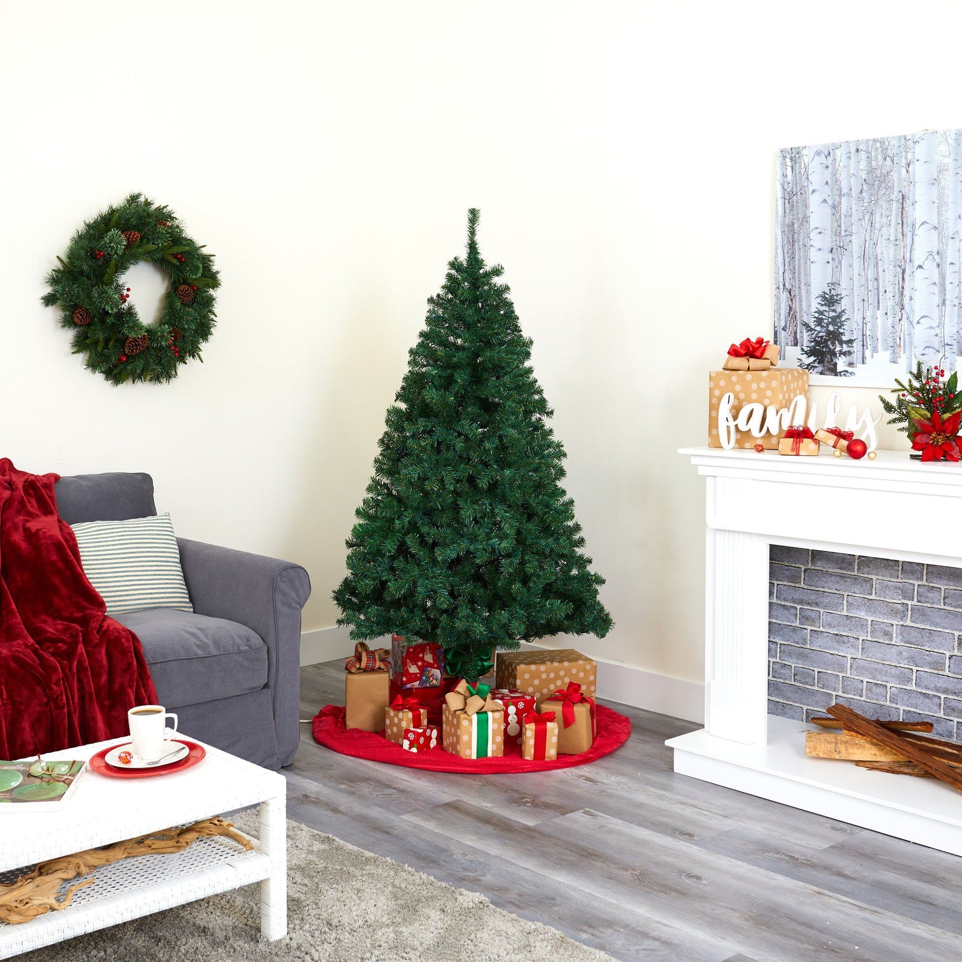 5' Northern Tip Pine Green Artificial Christmas Tree Nearly Natural on Tampa Home & Garden Store