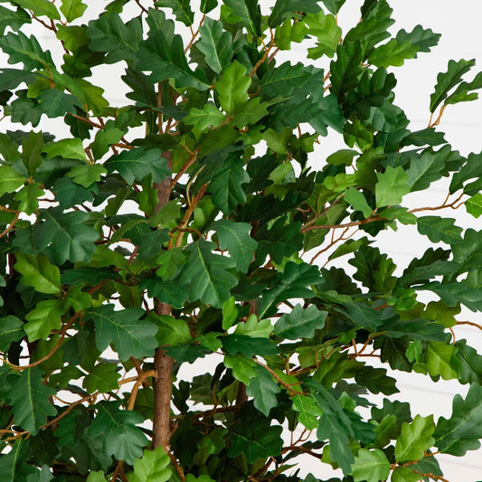 Five Foot Oak Artificial Tree with lush green lobed leaves Nearly Natural on Tampa Home & Garden Store