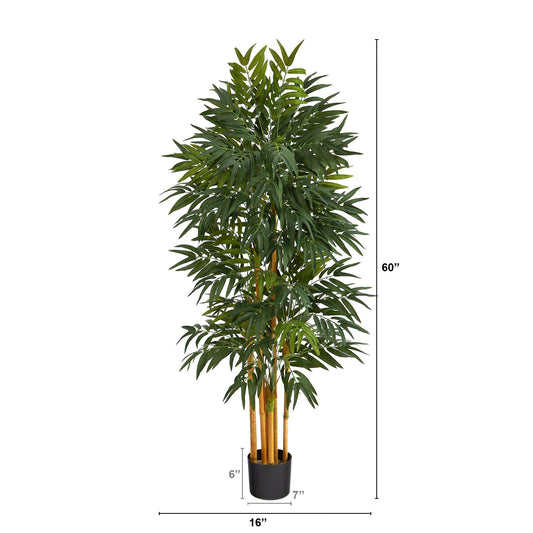5’ Phoenix Palm Artificial tree with Natural Trunk - Tampa Home & Garden Store