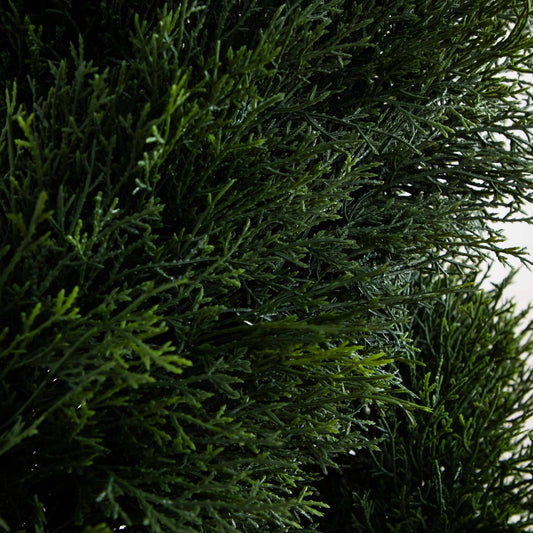 Nearly Natural 5' Pond Cypress Spiral Topiary UV resistant indoor outdoor dense green foliage on Tampa Home & Garden Store