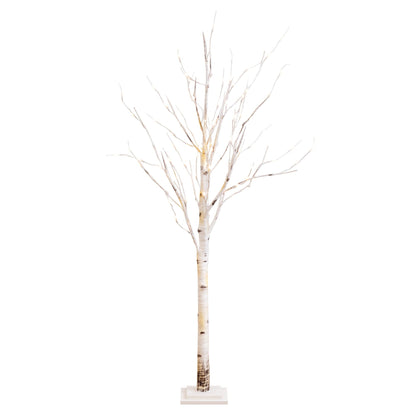 Artificial Birch Tree With A Warm Led Lights