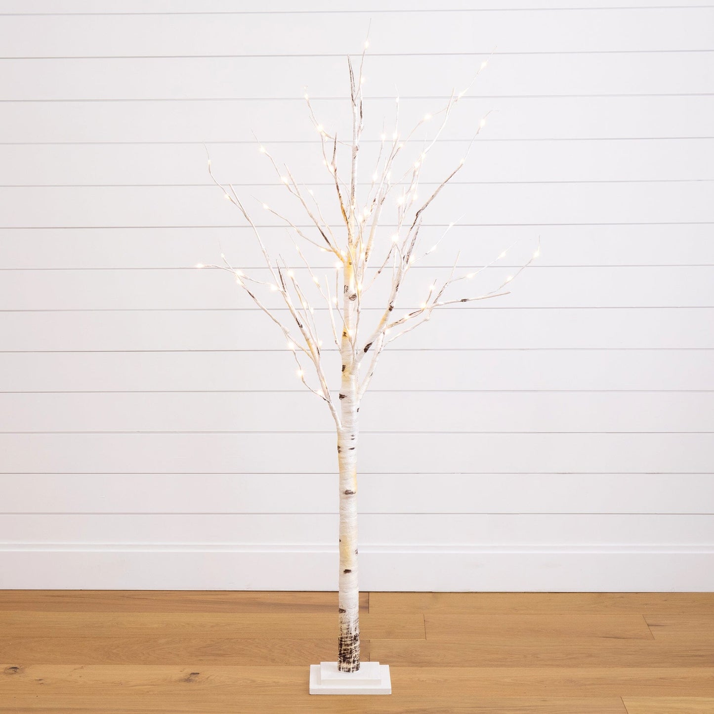 Artificial Birch Tree With A Warm Led Lights