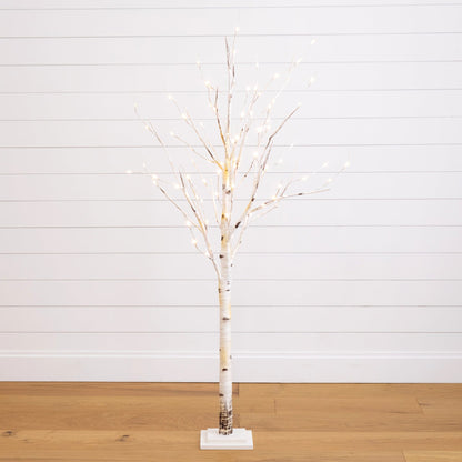 Artificial Birch Tree With A Warm Led Lights