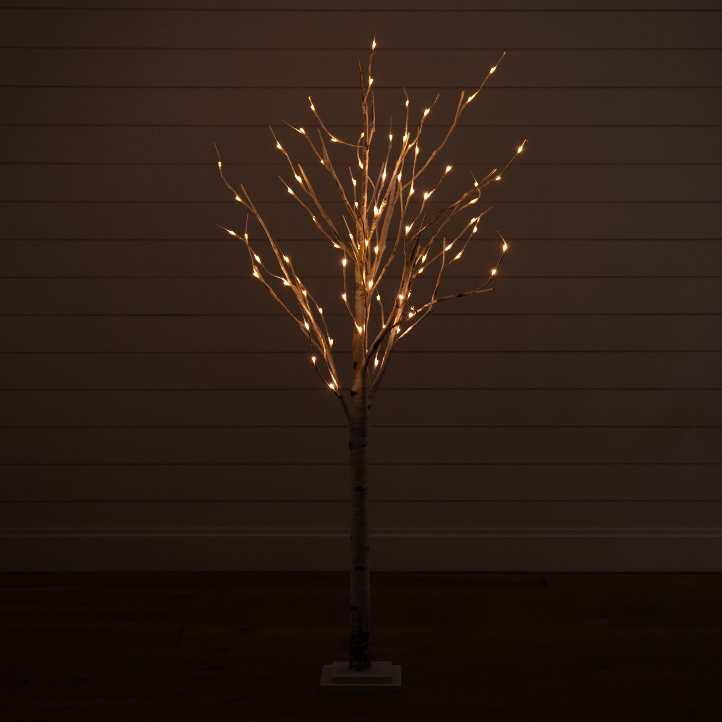 Artificial Birch Tree With A Warm Led Lights