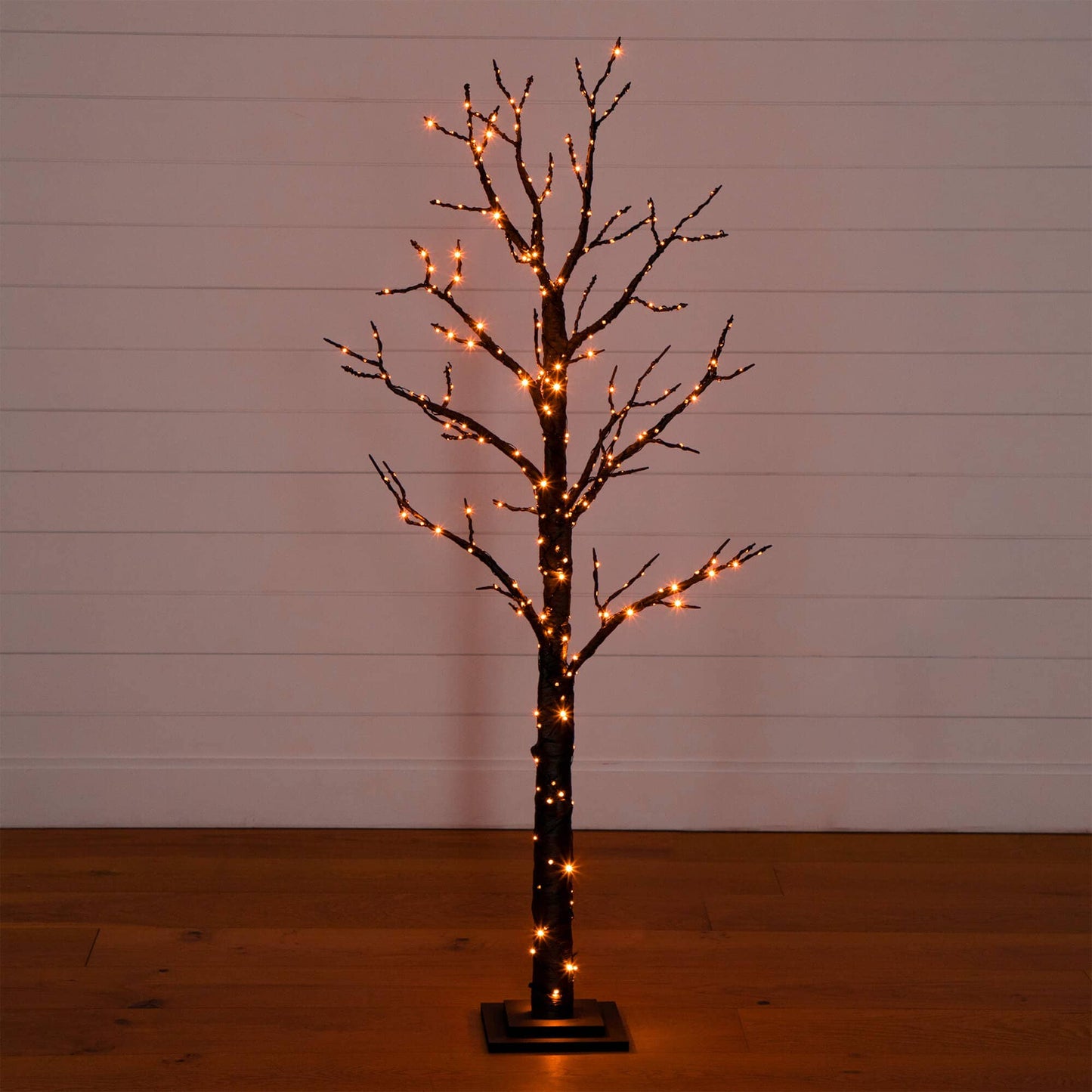 5ft pre-lit Halloween twig tree by Nearly Natural with 360 orange and purple LEDs on Tampa Home & Garden Store