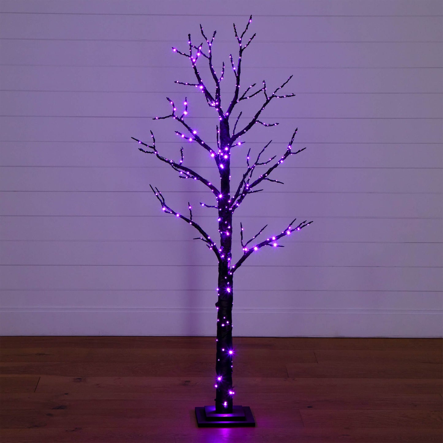 5' Pre-Lit Halloween Twig Tree by Nearly Natural with 360 orange & purple LED lights on Tampa Home & Garden Store