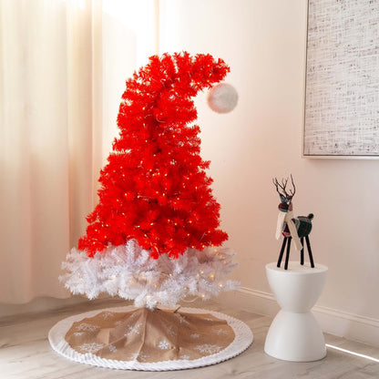 5 Foot Red Santa Hat Artificial Christmas Tree