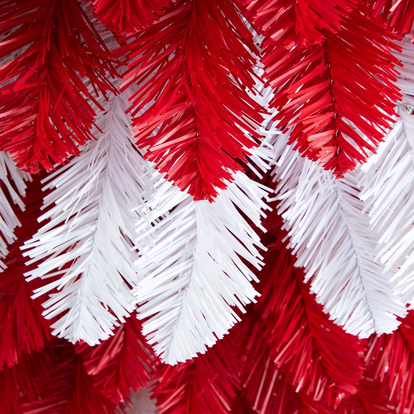 Artificial Peppermint Christmas Tree and Lights