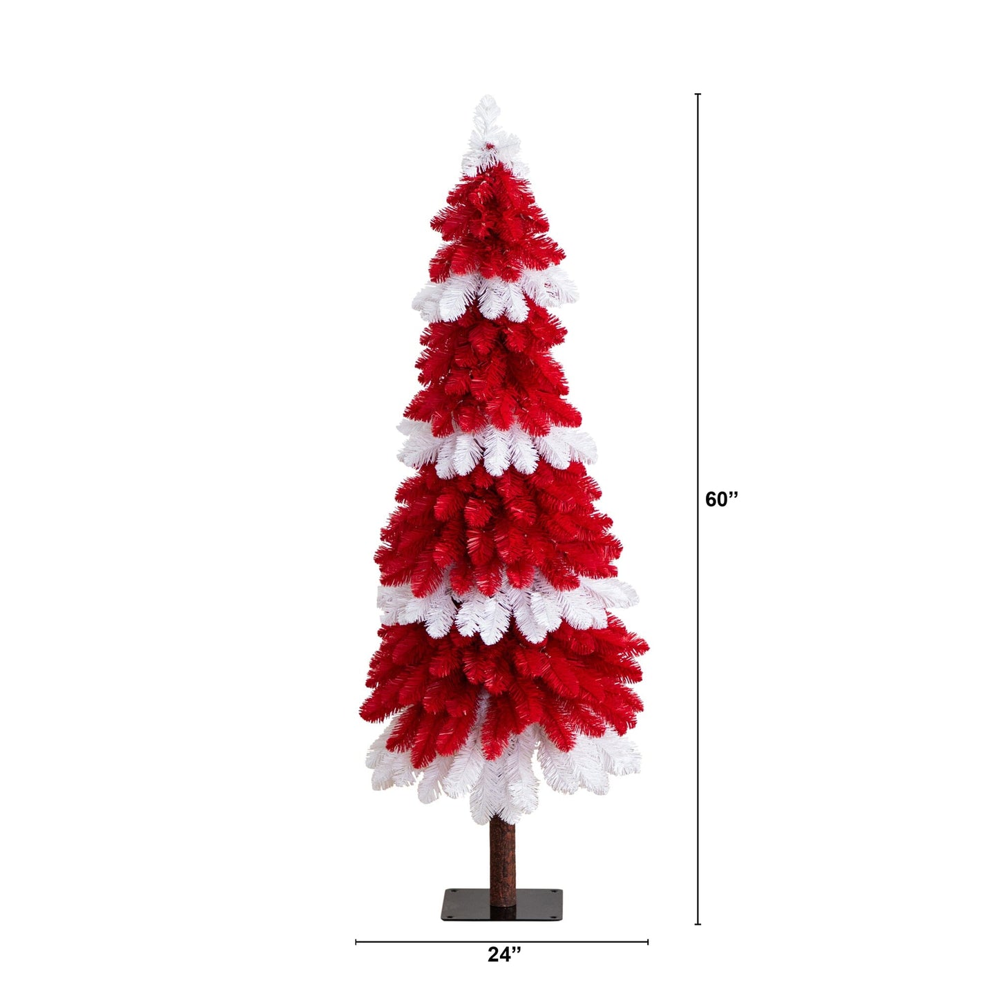 Artificial Peppermint Christmas Tree and Lights