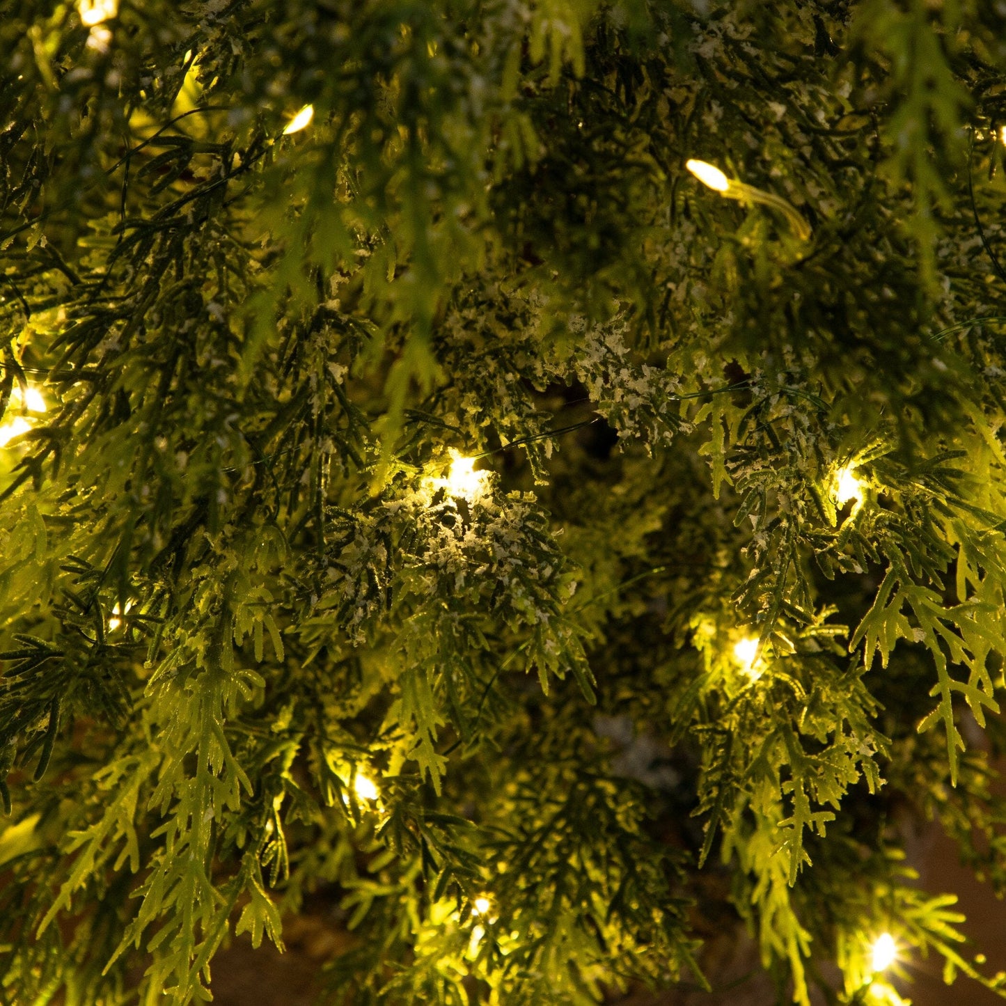 5 ft Pre-Lit Artificial Snowed Cypress Christmas Tree by Nearly Natural with 140 LED lights on Tampa Home & Garden Store