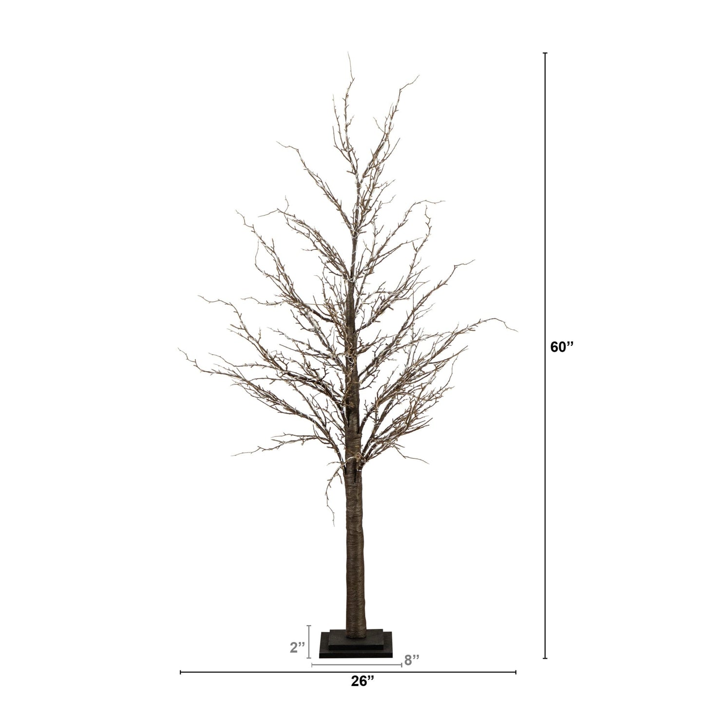 5 Ft Pre Lit Artificial Twig Tree and Warm Lights