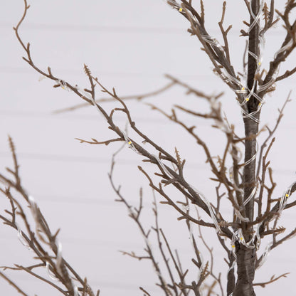 5 Ft Pre Lit Artificial Twig Tree and Warm Lights