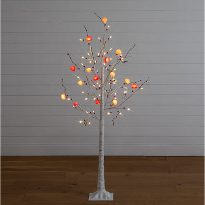 Nearly Natural 5ft pre-lit Valentine's Day Twig Tree with 72 heart LED lights and red berries on Tampa Home & Garden Store