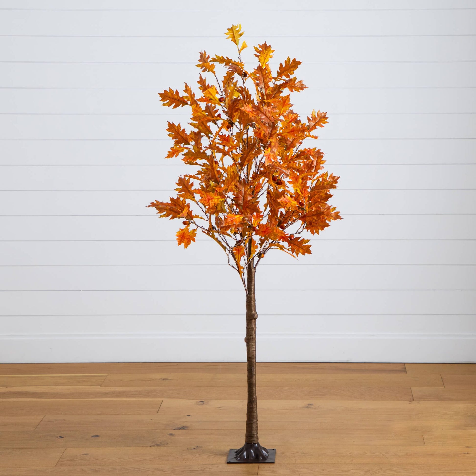 5' Nearly Natural pre-lit burnt orange autumn maple artificial tree with 240 warm white LEDs on Tampa Home & Garden Store