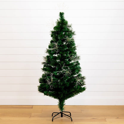 5' Pre Lit Fiber Optic Christmas Tree with Lights