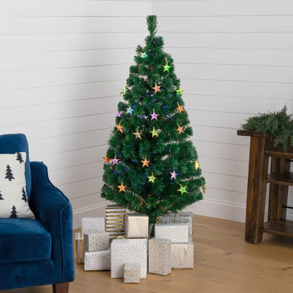 5 Ft Pre Lit Christmas Tree And Led Star Lights