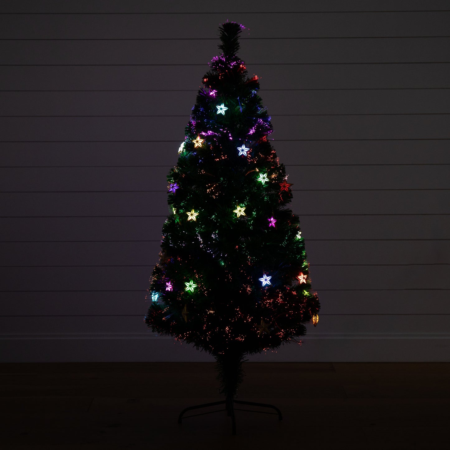 5 Ft Pre Lit Christmas Tree And Led Star Lights