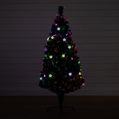5 Ft Pre Lit Christmas Tree And Led Star Lights
