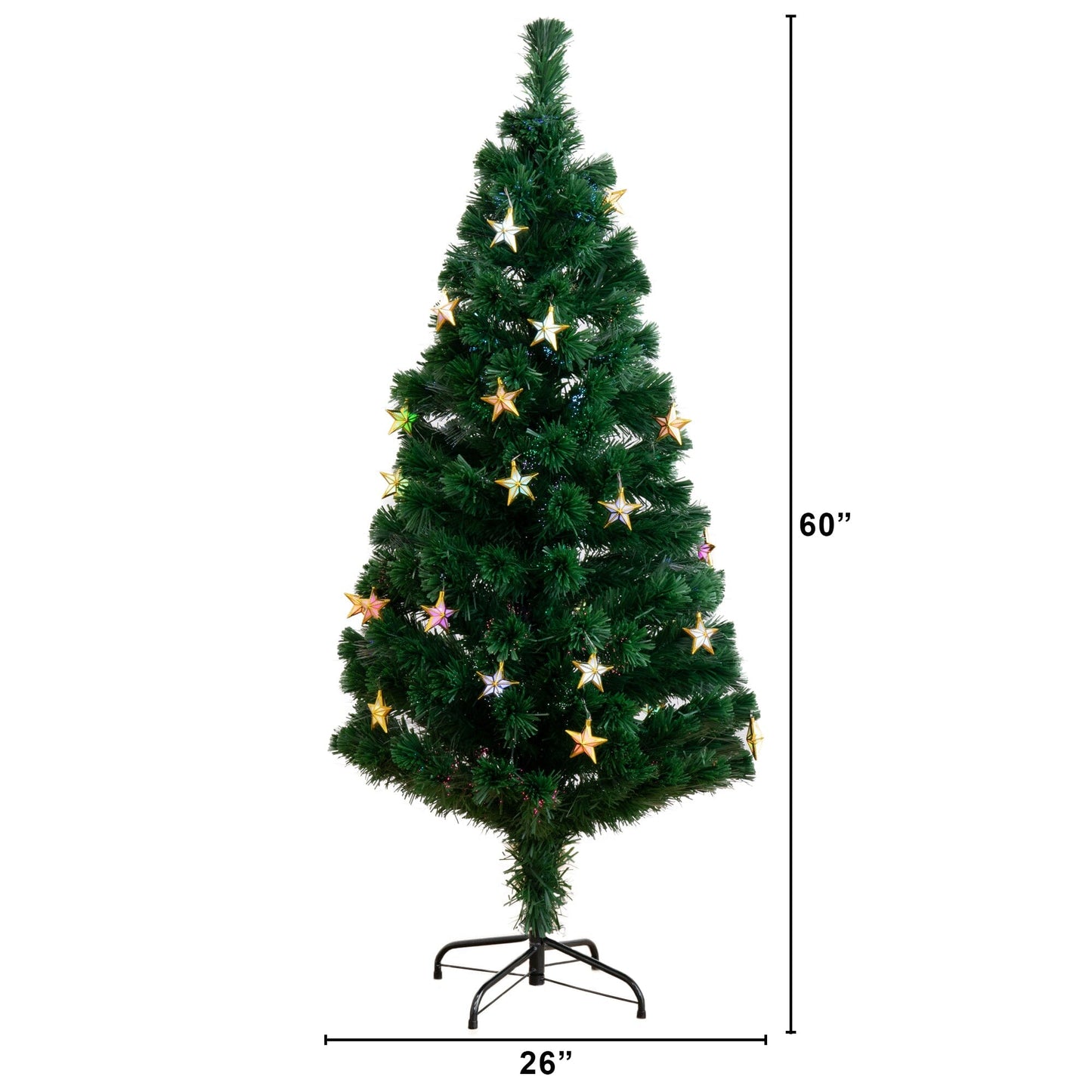 5 Ft Pre Lit Christmas Tree And Led Star Lights