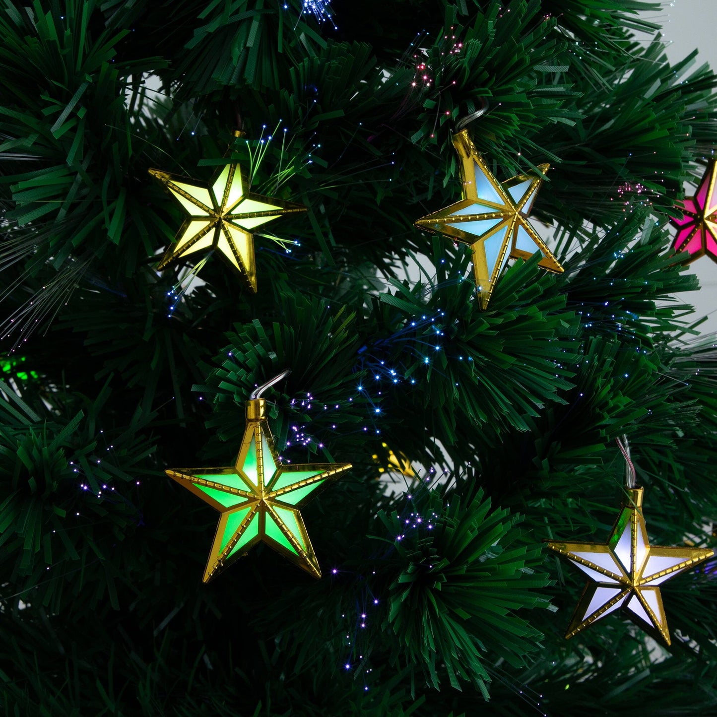 5 Ft Pre Lit Christmas Tree And Led Star Lights
