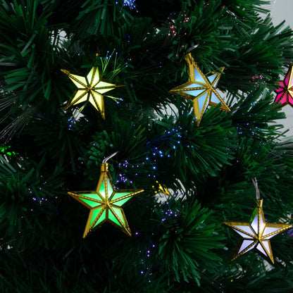 5 Ft Pre Lit Christmas Tree And Led Star Lights