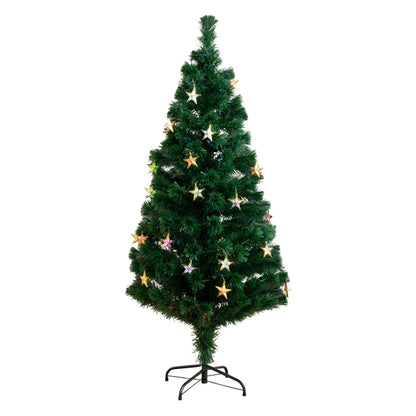 5 Ft Pre Lit Christmas Tree And Led Star Lights
