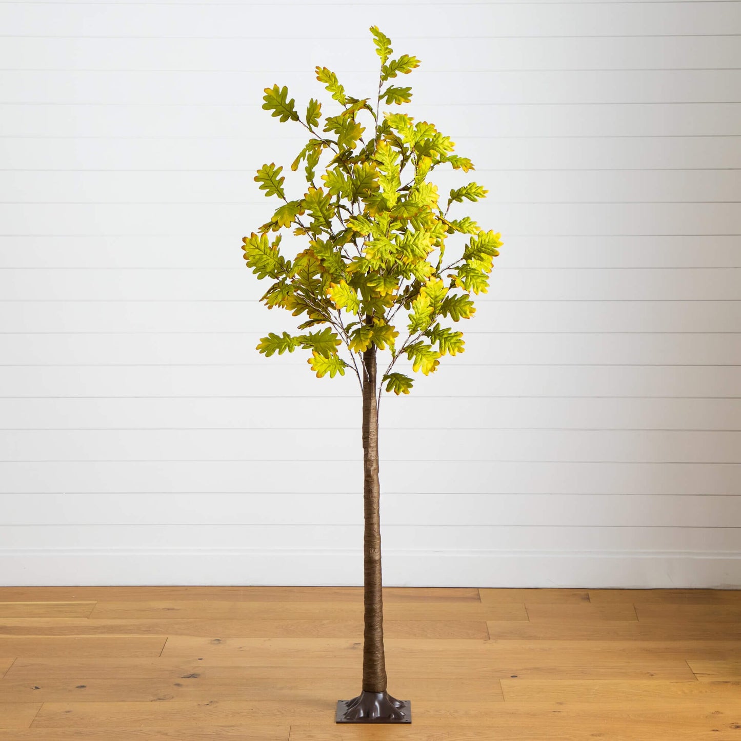 5' Pre-Lit Green Autumn Oak Artificial Tree with 200 Warm White LEDs by Nearly Natural on Tampa Home & Garden Store