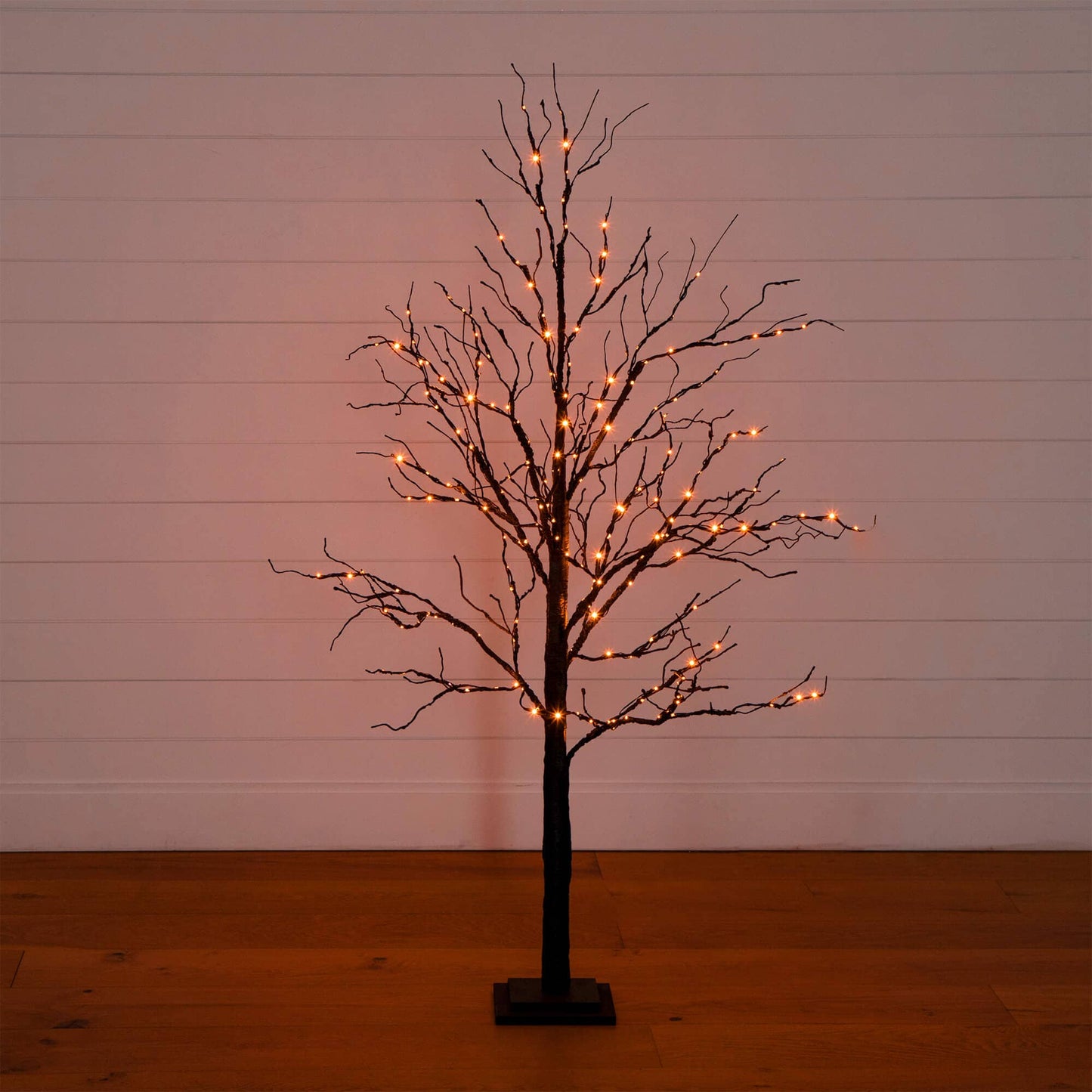5' Pre-Lit Halloween Black Twig Artificial Tree with 240 Orange & Purple LED Lights on Tampa Home & Garden Store