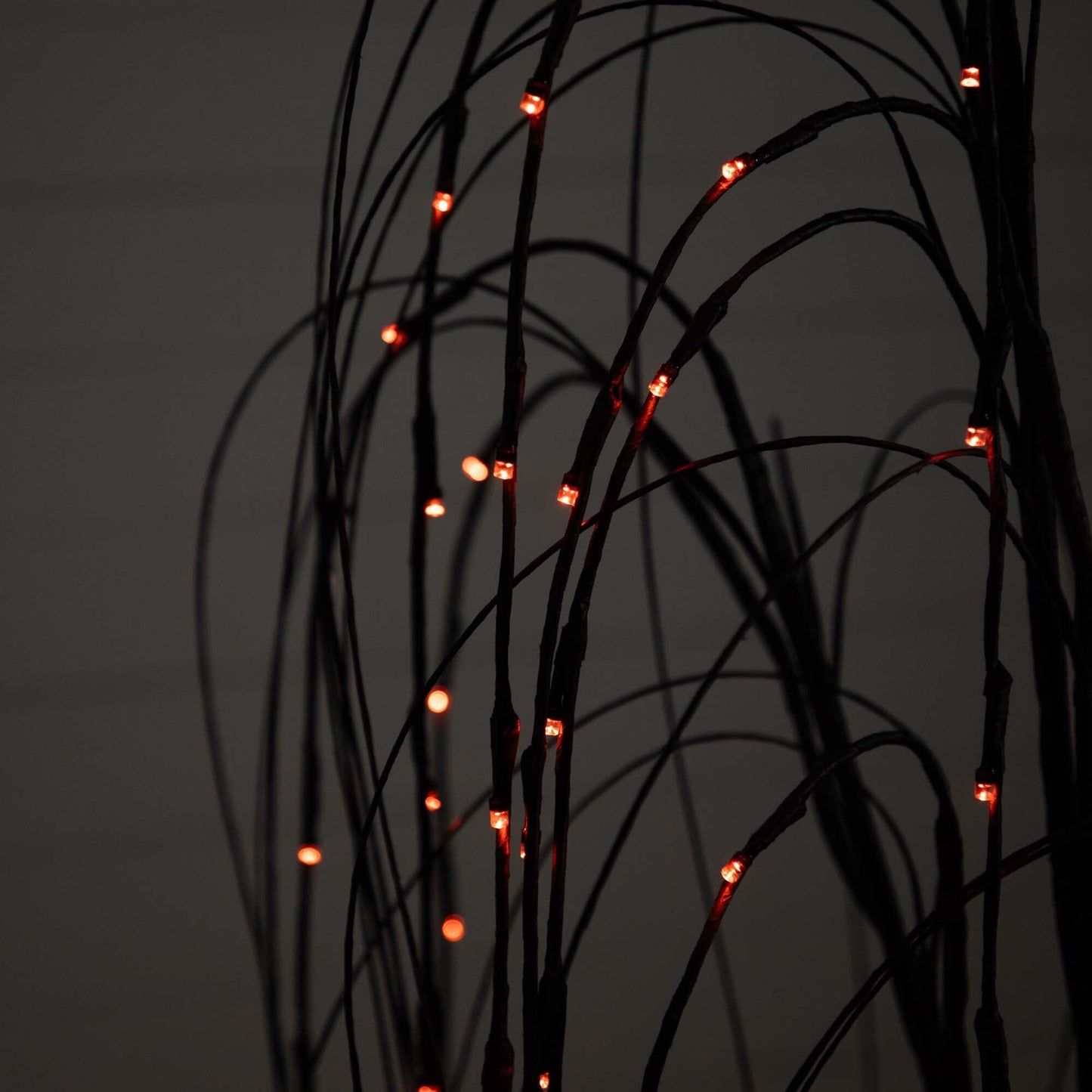 Pre-Lit Halloween Black Willow Tree 5 ft by Nearly Natural with 144 orange and purple LEDs on Tampa Home & Garden Store