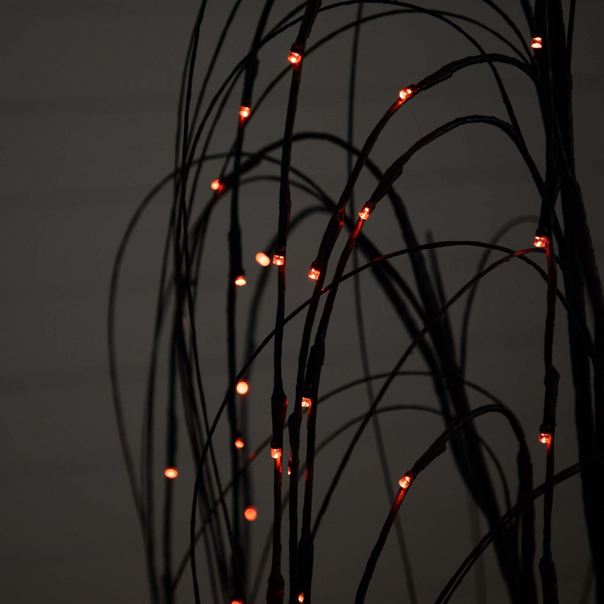 Pre-Lit Halloween Black Willow Tree 5 ft by Nearly Natural with 144 orange and purple LEDs on Tampa Home & Garden Store
