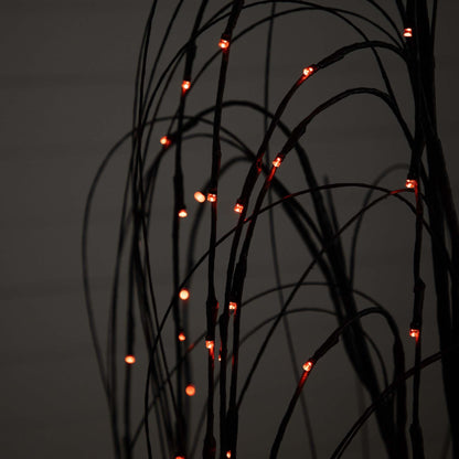 Pre-Lit Halloween Black Willow Tree 5 ft by Nearly Natural with 144 orange and purple LEDs on Tampa Home & Garden Store