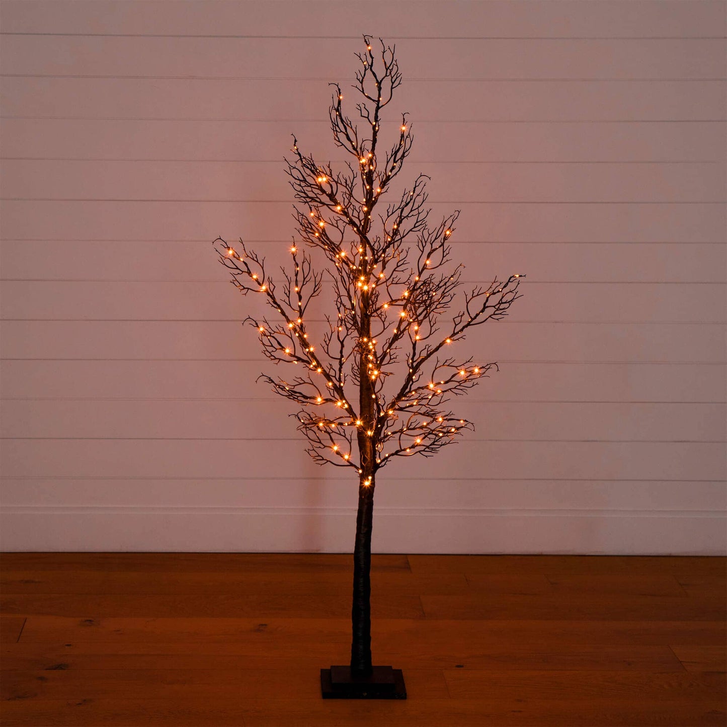 5' Pre-Lit Halloween Minimalist Twig Tree by Nearly Natural with 240 orange LED lights on Tampa Home & Garden Store