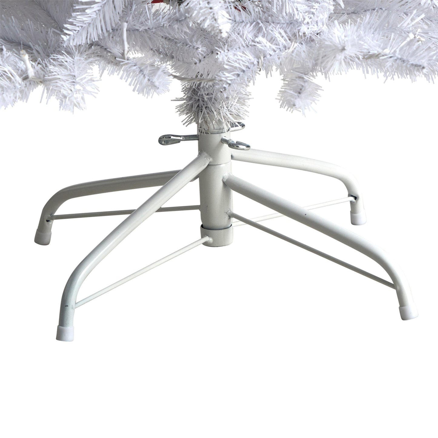 5’ Slim White Christmas Tree from Nearly Natural with 150 LED lights and bendable branches on Tampa Home & Garden Store