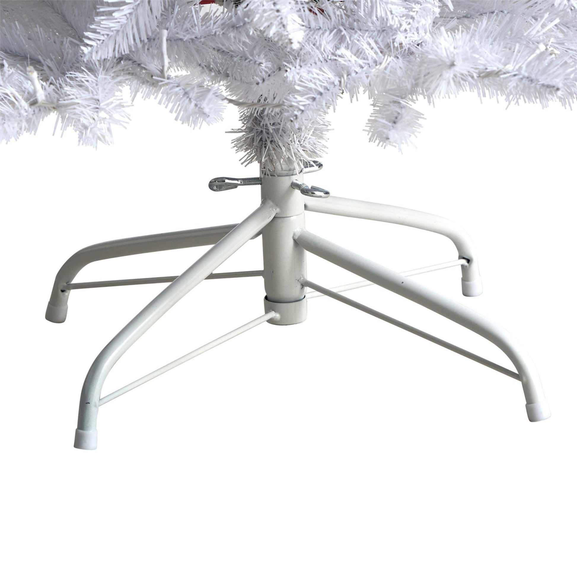 5’ Slim White Christmas Tree from Nearly Natural with 150 LED lights and bendable branches on Tampa Home & Garden Store