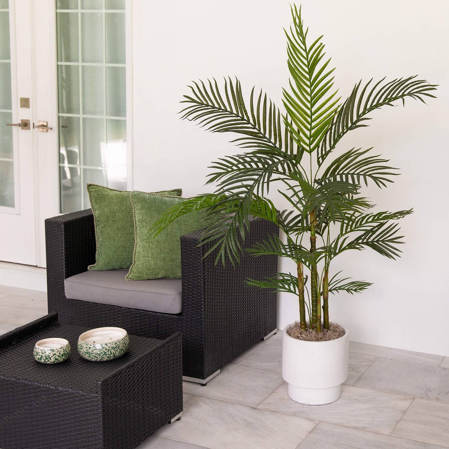 Artificial Areca Palm Tree And Outdoor Decor