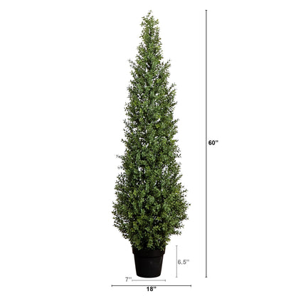 Large Artificial Boxwood Tree and Room Accent