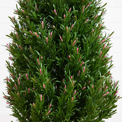 Artificial UV Resistant Rosemary Topiary For Yard