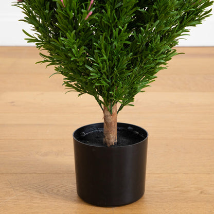 Artificial UV Resistant Rosemary Topiary For Yard