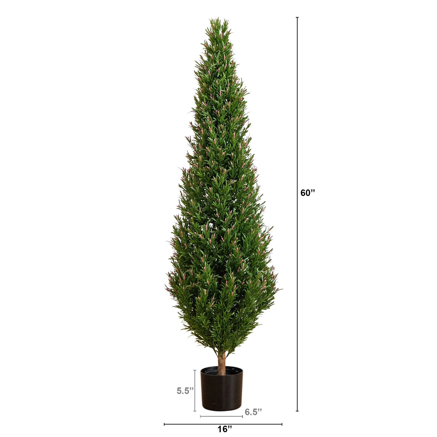 Artificial UV Resistant Rosemary Topiary For Yard