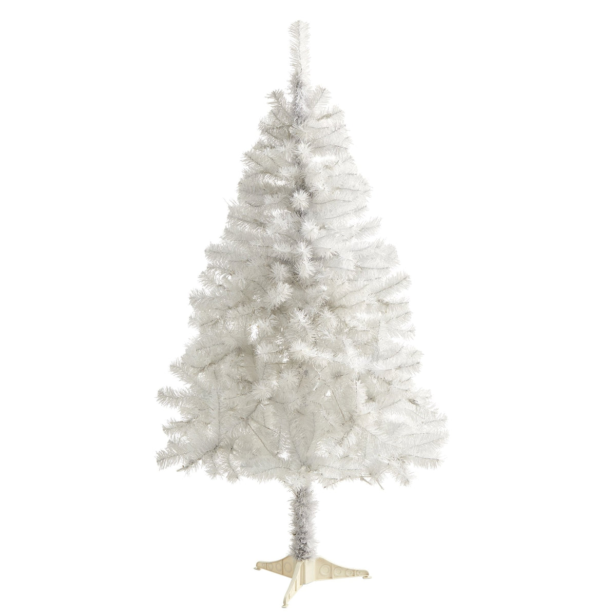 5 ft Nearly Natural white artificial Christmas tree with 350 bendable branches on Tampa Home & Garden Store